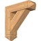 Ekena Millwork Traditional Arts and Crafts Smooth Bracket w/ Offset Brace, Western Red Cedar, 7 1/2"W x 26"D x 26"H BKT0806X26X26TRA03SWR - alternate 1